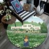 Custom Name,Anne of Green Gables Pattern Round rug,Carpet Rug for Living Room Bedroom Playroom ,Non-slip Floor Mat,Holiday Gifts and Birthday Gifts.