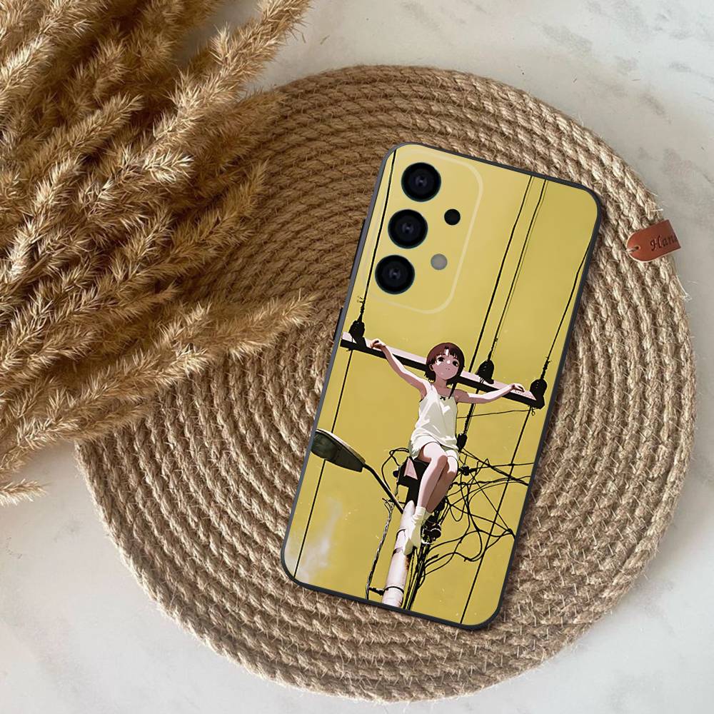 Anime Serial Experiments L-Lain Phone Case For Samsung S25,S26,S24,S21,S22,S23,S30,Ultra,S20,Plus,Fe,Lite,5G Black Cover