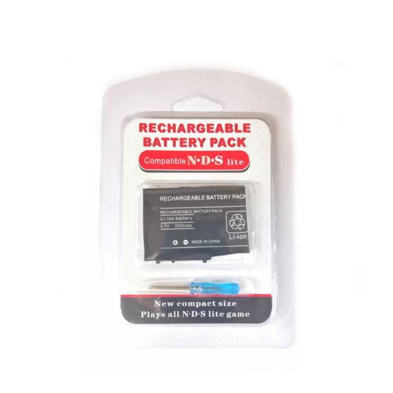 Professional 1600mAh 3.7V Rechargeable Lithium-ion Battery + Tool Pack Kit for DSL for NDS Lite
