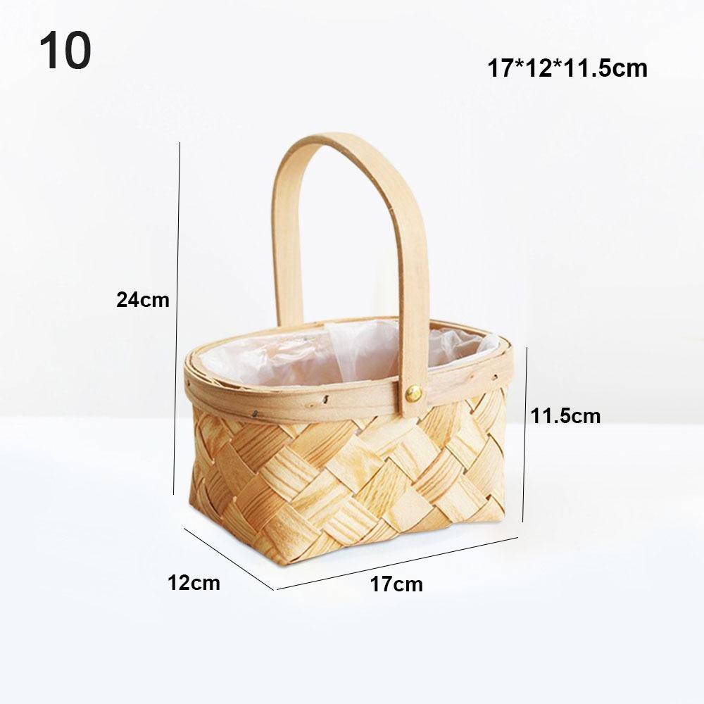 

Mini Miniature Hand Woven Basket Paper Vine Handheld Flower Basket For BJD Dolls/for Ob11 Dolls 10