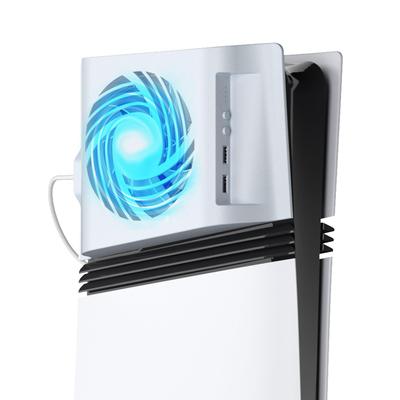 Neuer PS5 Pro Lüfter Temperatur Lwuckbarrt PS5 Pro Lüfter mit automatischer Temperatur 3 einstellbare Lüfter Effizientes Kühlsystem mit LED USB