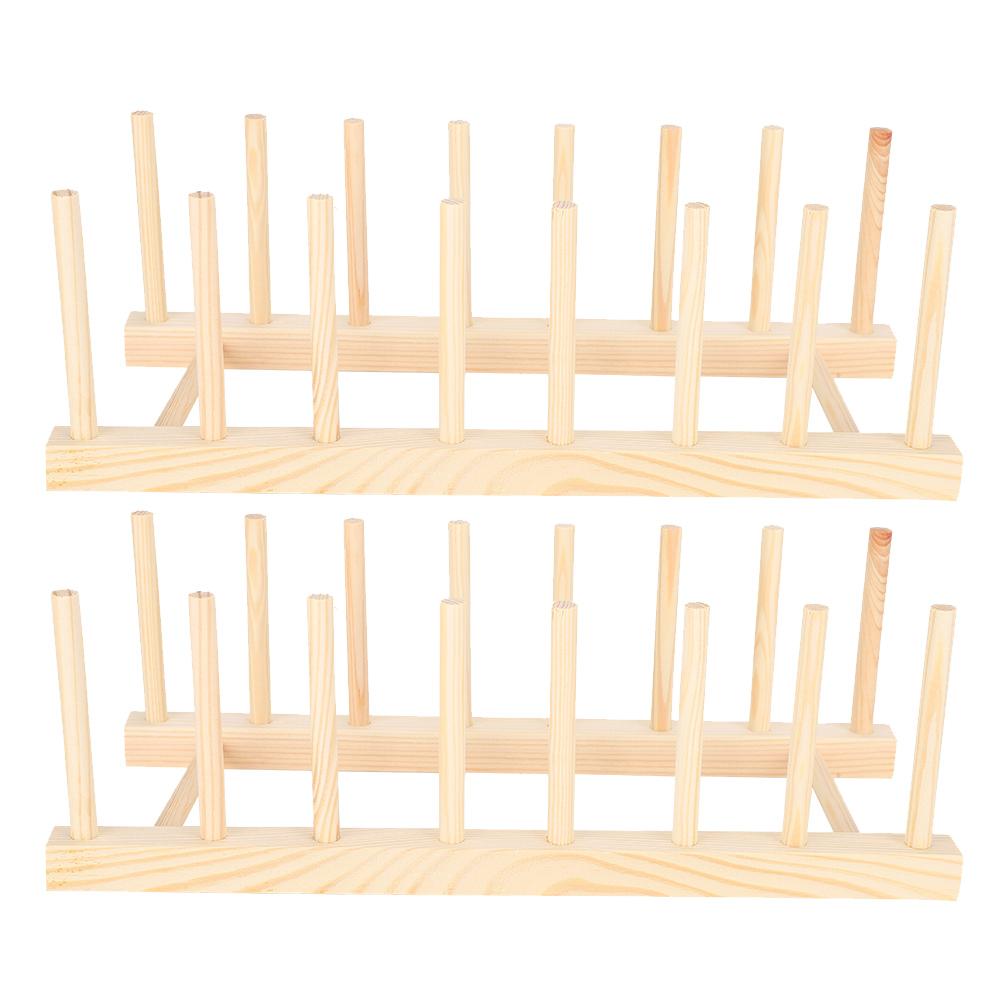 

2 комплекта тарелок для хранения деревянного кухонного инвентаря, книжная полка, украшения для дома из цельного дерева