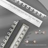 Inward Opening Bay Window Curtain Track - No-Drill, Shaped, Sliding with Hooks