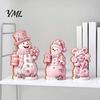 Unique Christmas Tree Hanging 3PCS Snowman Wooden Ornaments, Decorative Cute Festive Figures, Handcrafted Solid Wood Ornaments High-definition