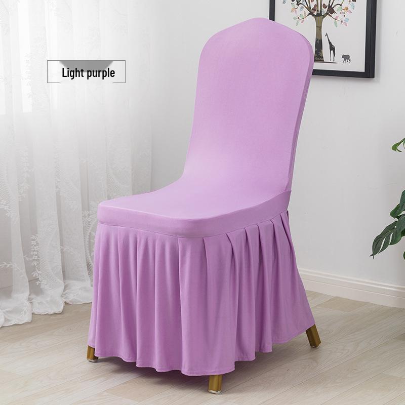 Universeller elastischer plissierter Stuhlhussenrock für Hochzeiten, Bankette, Hotels, Wohnungen und Restaurants.