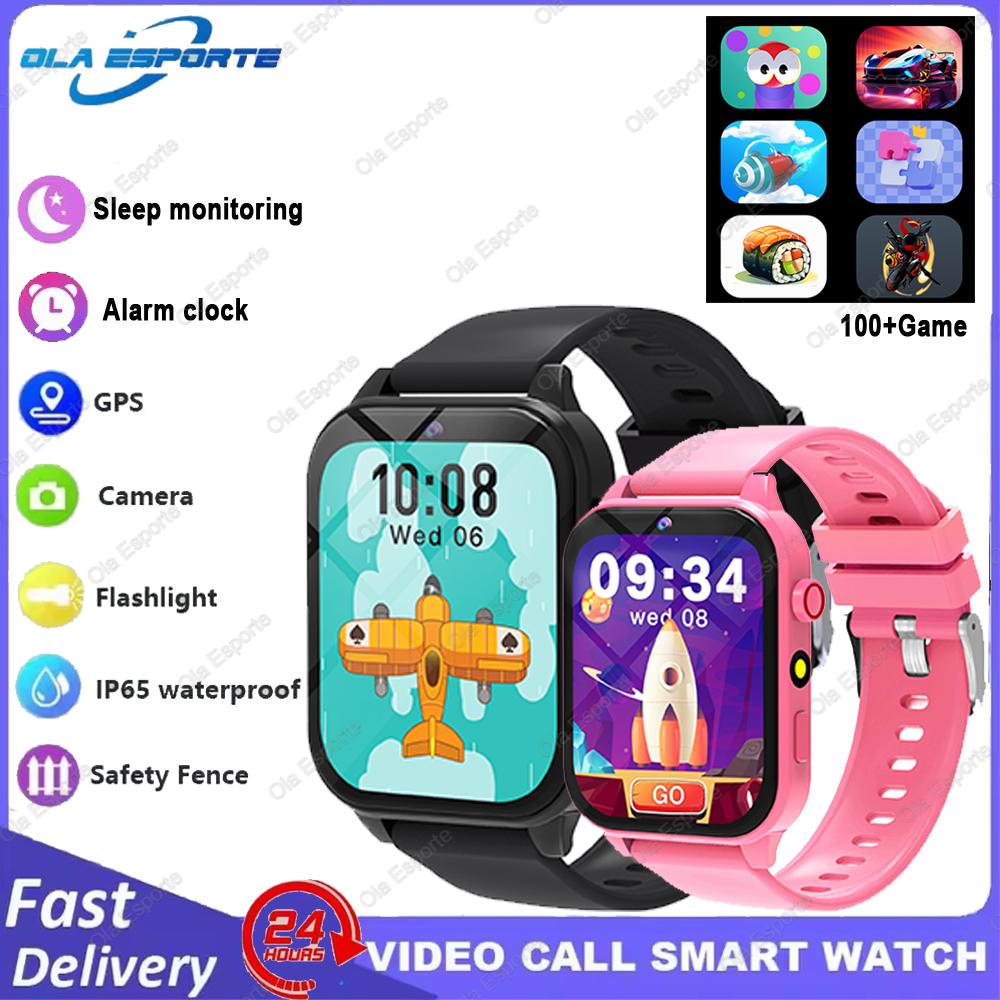 Children Games Smart Watch  New Sleep Monitoring LED Flashlight Alarm Camera Step count Watch Smartwatch For Birthday gift