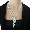 Lock Bone Chain Retro Chic Pearl Necklace Minimalis Elegant Zinc Zinc Alloy Pearl Necklace  Gift
