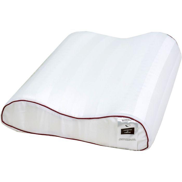 

Polyester (Anti-Allergen) Pillow №6003 Noble stripe Royal Pearl 100% cotton, 100% polyester filling. medium. 580*400*105 білий