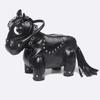 Women's Novelty Horse Shaped Crossbody Bag, 3D Animal Design Shoulder Bag with Tassel & Studded Detail