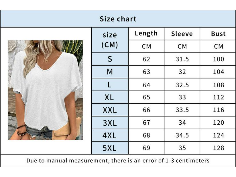 2024 Plissiertes Lockeres V-Ausschnitt Bonbonfarben Kurzarm T-Shirt