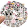 10/30/50 Stück Kawaii Hamster Meme Aufkleber Lustige Kreative Graffiti Aufkleber Wasserdicht DIY Skateboard Notizbuch Telefon Aufkleber Dekoration