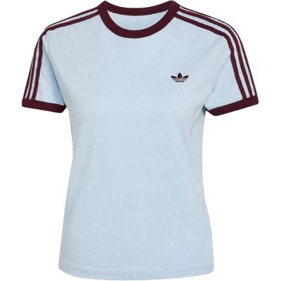 adidas Originals 3 Streifen Lässiges Rundhals-Enganliegendes Kurzarm-T-Shirt Damen Oberteile KD3684