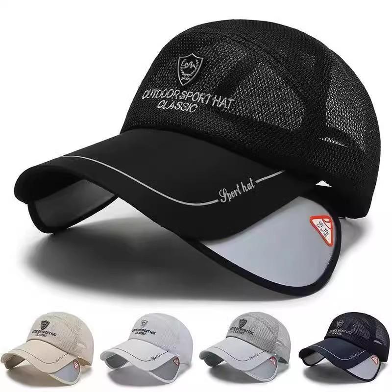 Duck Cap Letters Outdoor Visor Breathable Fishing For Men Summer Protection Sun
