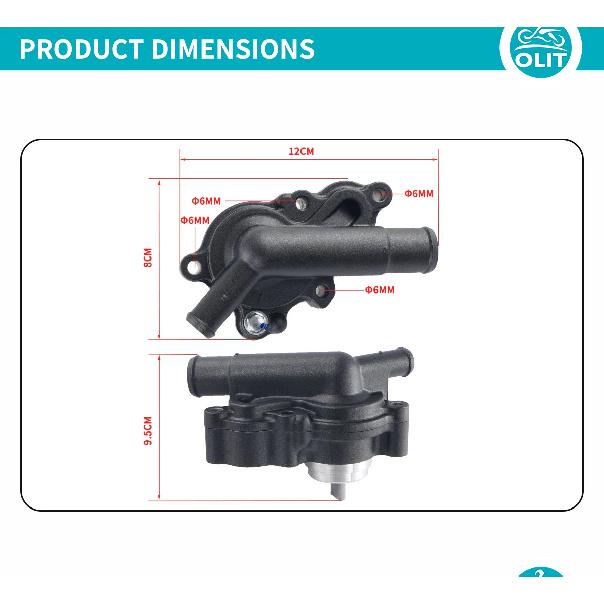 For CFMOTO 450SR Water Pump Sub Assembly CF400-6 SR450 450 SR Engine Water Pump Motorcycle Accessories Original Parts
