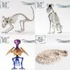 Halloween Dark Animal Skeletons For Haunted House Decor