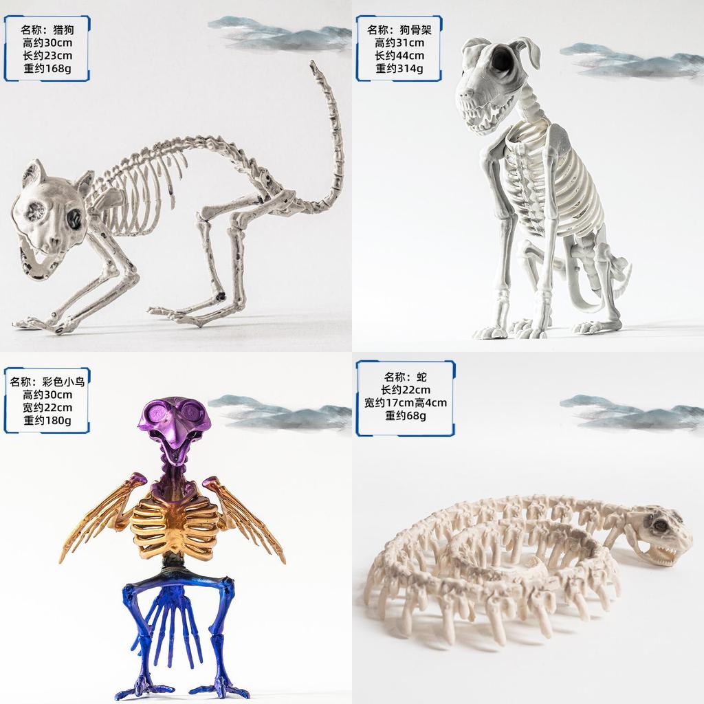 Halloween Dark Animal Skeletons For Haunted House Decor
