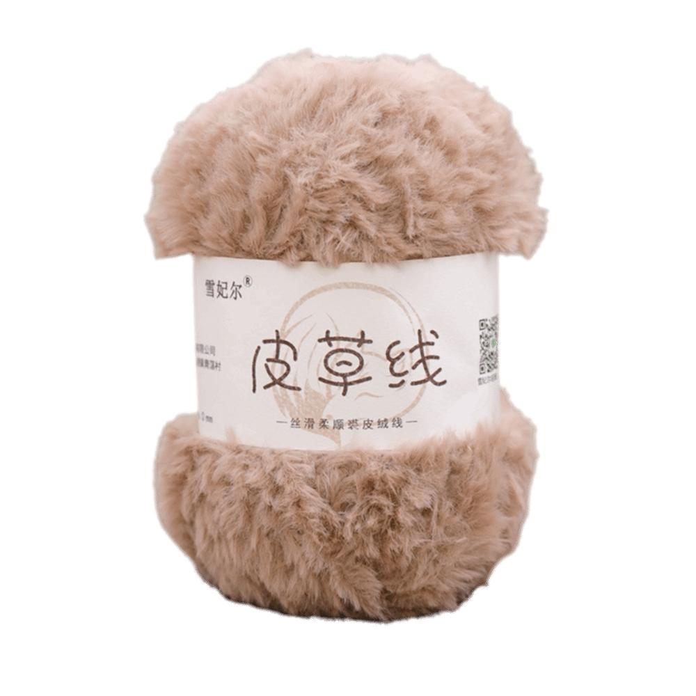 Thickness Faux Fur Yarn 100 g Fluffy Mink Yarn New Chunky Fur Yarn  DIY Crocheting Hat
