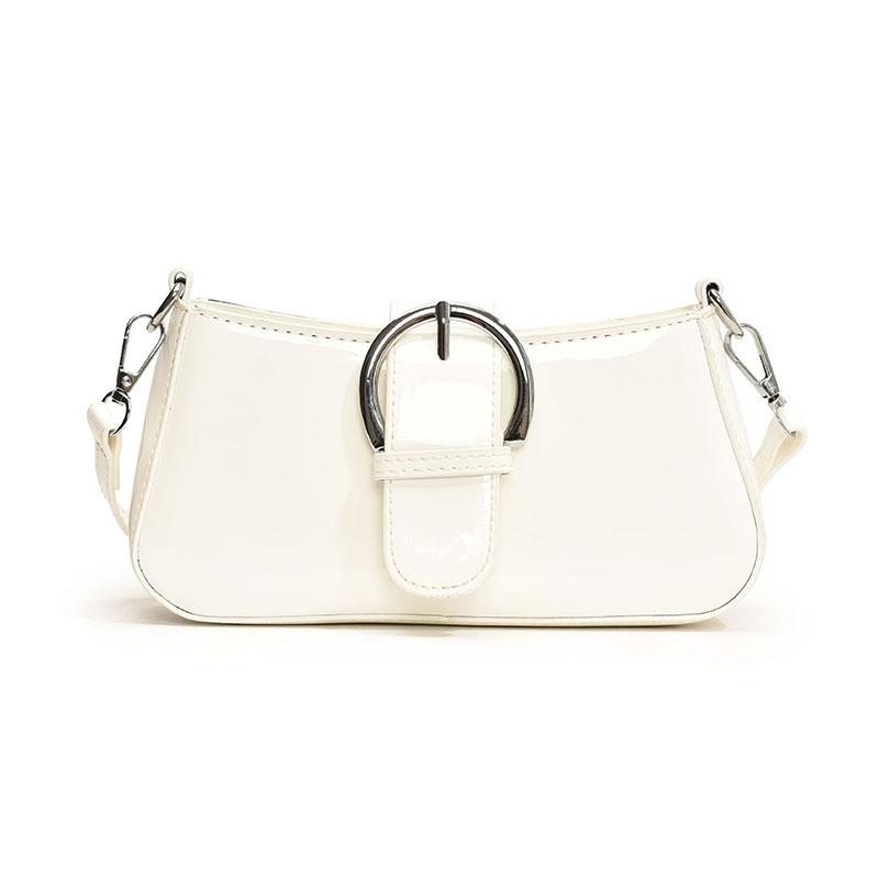 Новая красная лаковая сумка подмышкой для женщин — фото 6