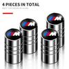 For BMW 1 W E82 4PCS Metal Car Wheel Tire Valve Air Stem Cap For BMW M M2 M4 E46 E90 E60 F30 F10 E39 E36 F20 G30 G20 E87 E92 E91 E30 X1 X3 X5