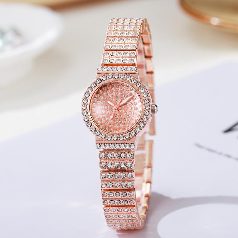 Роскошные женские часы со стразами, простые круглые кварцевые часы, модные наручные часы, женские часы, Relogio Feminino