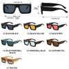  New Square Sunglasses Women Shades UV400 Retro Trending Rivets Men Gradient Sun Glasses