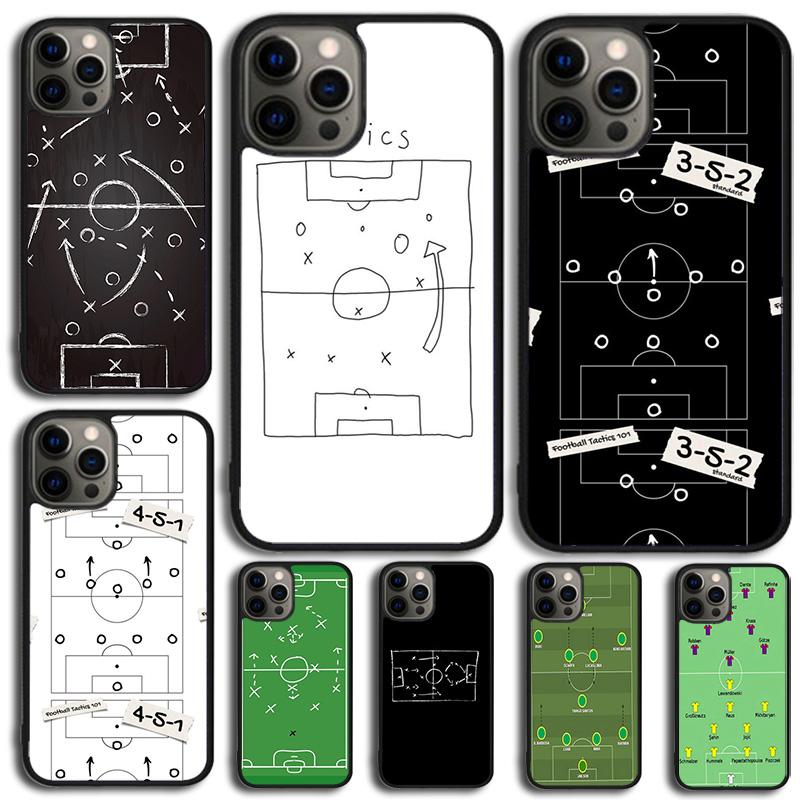 Football Soccer Tactics Time Phone Case For iPhone 17 Air 13 12 14 15 16 Cover For Apple Pro Max Plus