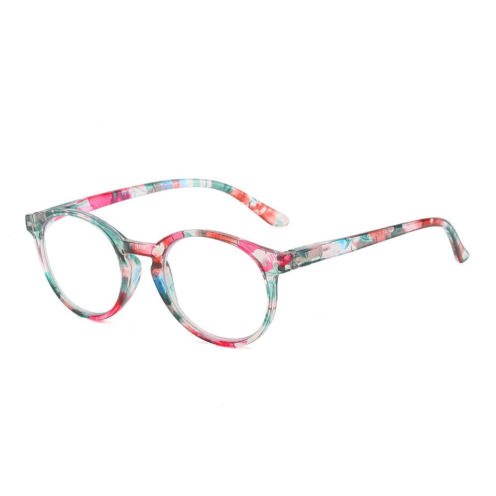 

Stylish Reading Glasses for Women Women Anti Blue Light Presbyopia Eyewear Unisex High-definition Transparent Flower Frame Eyeglasses 4