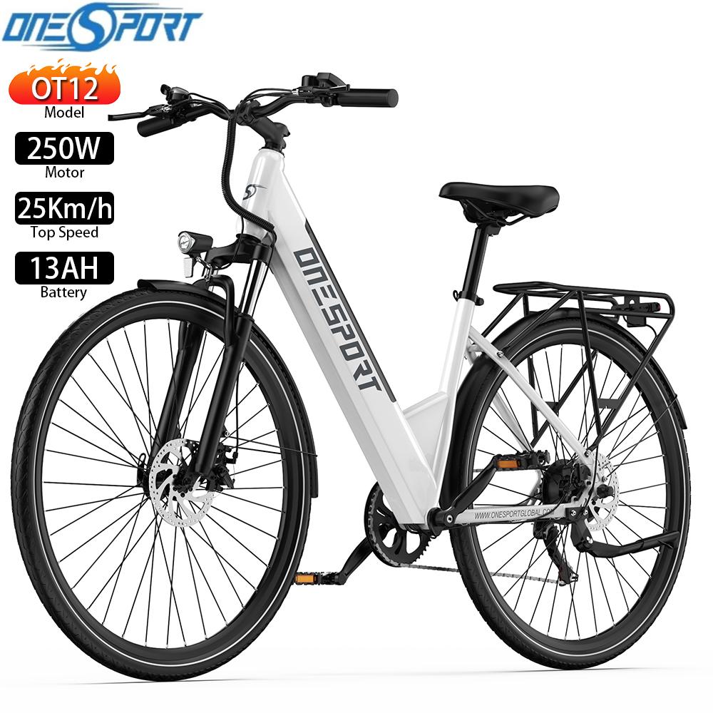 Electric Bicycle ONESPORT OT12 250W Motor City Electric Bike Top Speed 25Km/h 36V 13AH Max Range 65Km 7 Speed Load 150Kg