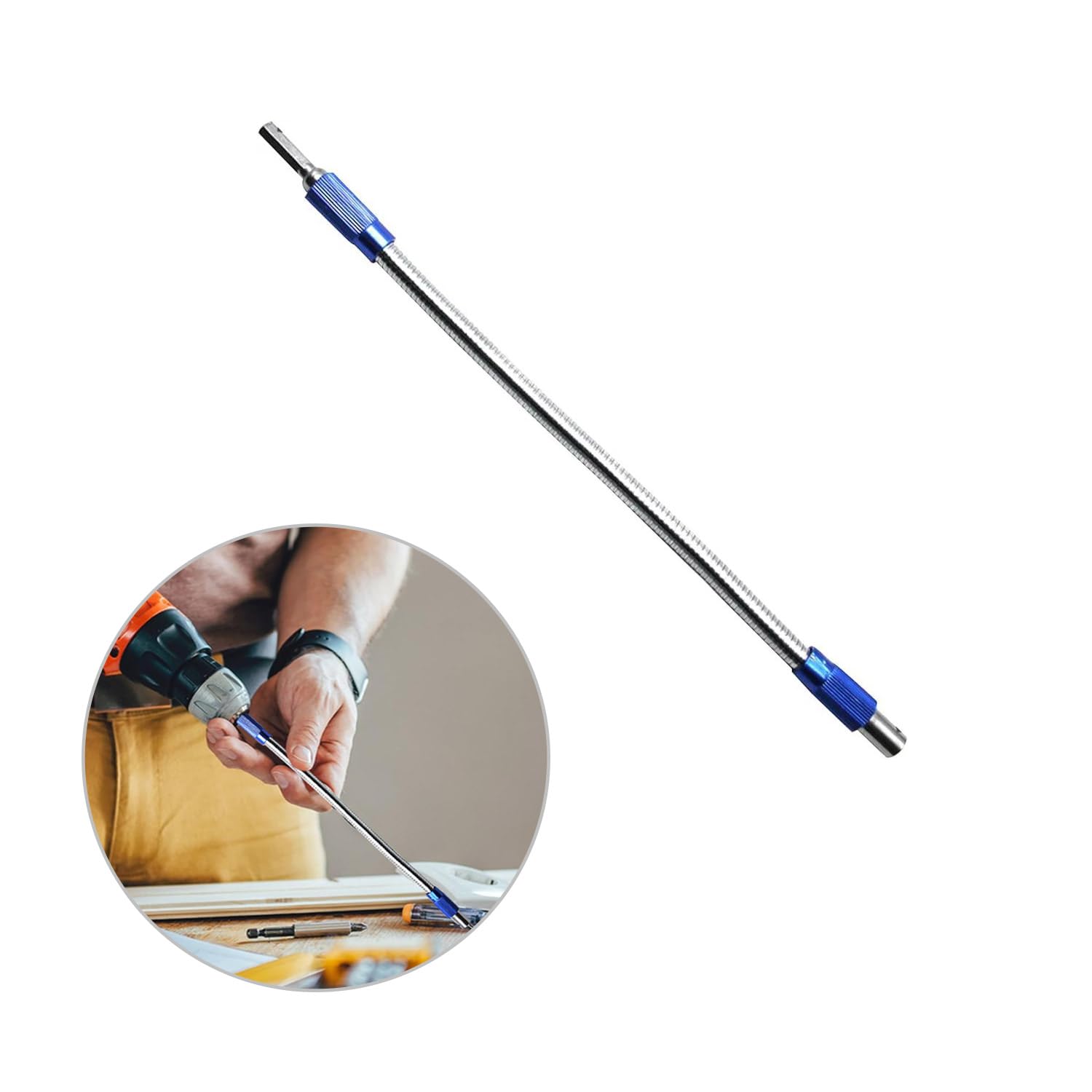 

PAVIKE Универсальный дюймовый гибкий вал Металлический гибкий вал Удлинитель для дрелей Металлический удлинитель для сверла Шестигранный хвостовик Сгибаемый ударный удлинитель для сверла