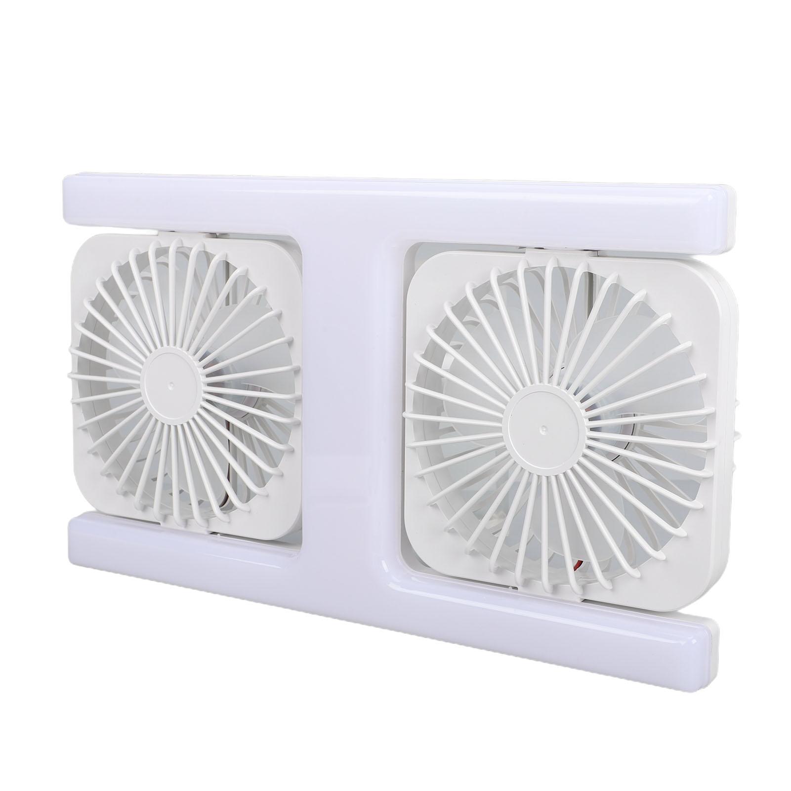 

H Type Fan Light Quiet Angle Adjustable Remote Control Double Fans with LED Light E27 Base for Home