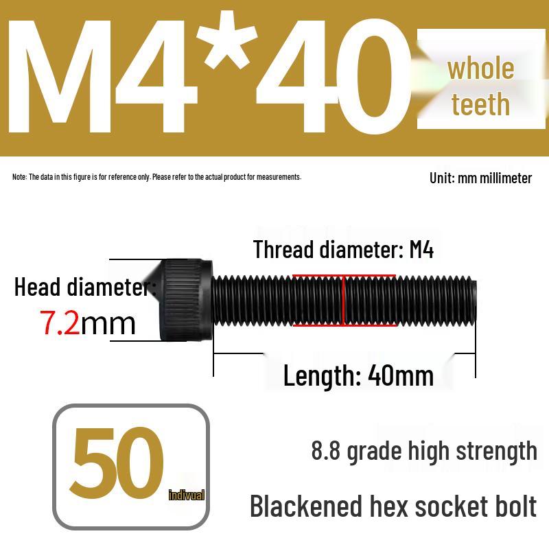 8.8 High-Strength Socket Head Cap Screw Bolt (M4-M20)