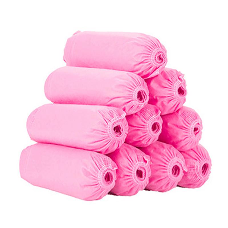 100Pcs Disposable Waterproof Shoe Cover Non-Slip Foot Cover Indoor Non-Woven Fabric Padded Overshoes Rain Mud-Proof Shoe Cover