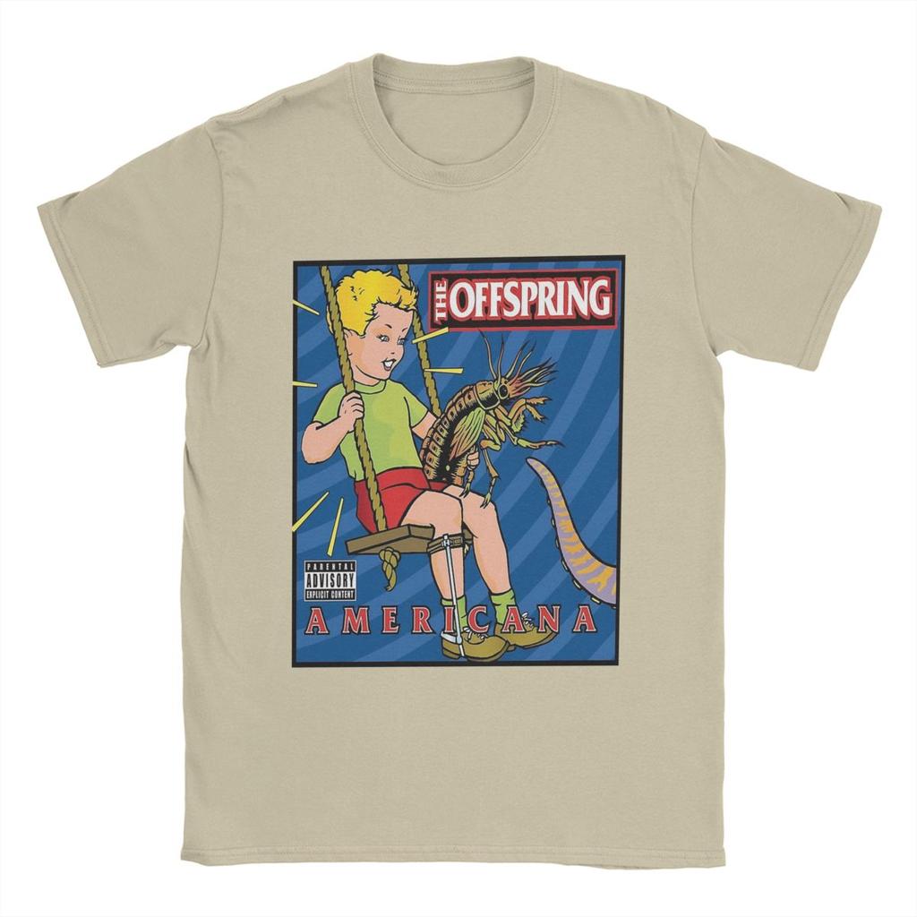 Pánské tričko The Offspring Čistě bavlněné oblečení Vintage trička s krátkým rukávem a kulatým výstřihem Párty tričko