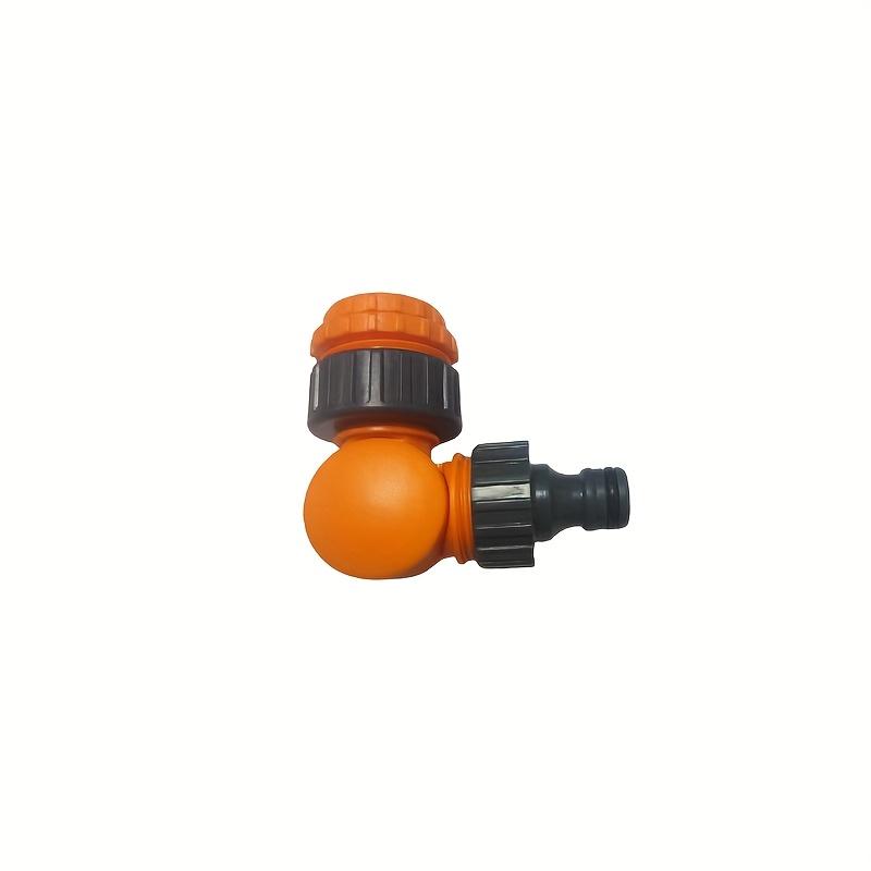 1Pc Plastic Quick Connector Splitte Anti-Bending Faucet Connector Freely Rotatable Faucet Splitter Adjustable Irrigation Water Connector Suitable 1Pc