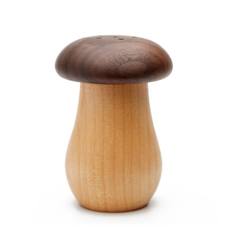 

1PC Toothpick Holder Dispenser Creative Walnut Wood Cute Mushroom Head Toothpick Dispenser Container For Home Kitchen Restaurant 1pc