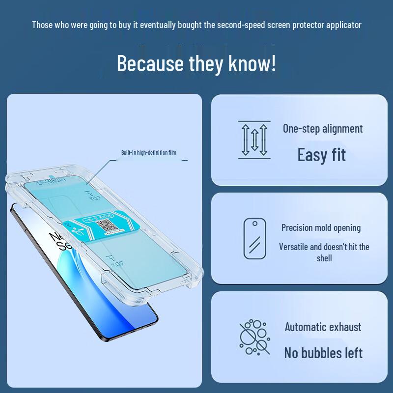 Smorss HD Tempered Glass Screen Protector for OnePlus Ace