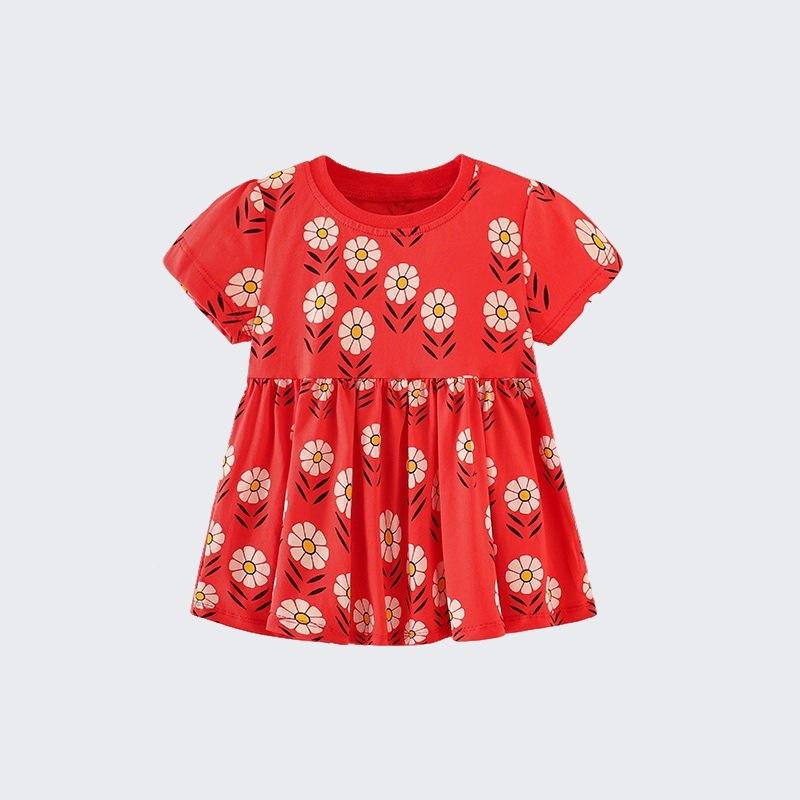 Girls Cotton Floral Summer Dress Princess Fairy 90
