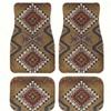Tappetini per Auto Stile Bohemien Set Tappeti 4 Pezzi e 2 Pezzi Tappetino da Pavimento Antipolvere Accessori Automobilistici Durevoli