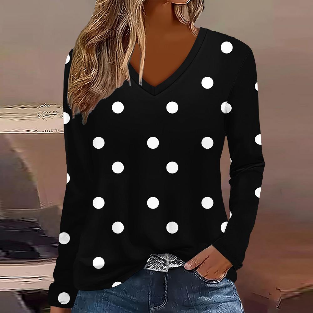 Summer Fashion Women's 3D Printed Long Sleeved T-shirt Clothing