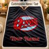 Flannel BlanketDavid Bowie Custom Name Text Personalized Soft Warm Throw Blanket Home Decor Gift