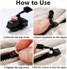 Universal Zipper Repair Kit Quick Instant Detachable Zipper Head Replacement Zipper Slider Pull for Jacket Bags Coat Free Sewing
