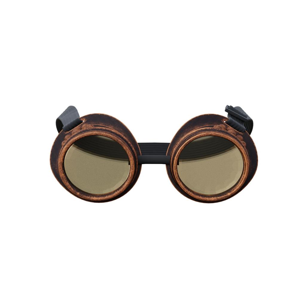 Steampunk Industrial Vintage Double Layer Goggles Adjustable Strap Protective Eyewear for Costume Accessories