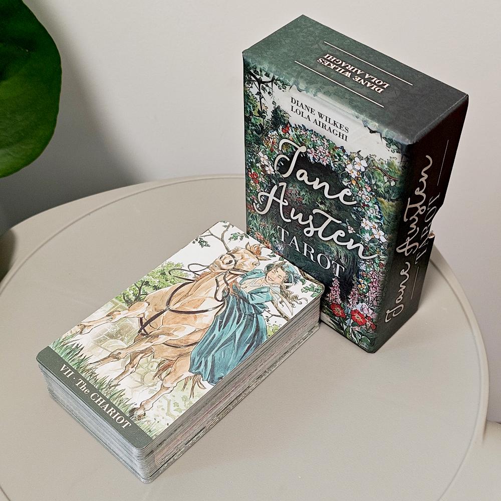 12*7cm Jane Austen Tarot in Rigid Box - A Regency Romance Divination Deck for Literature Lovers, 78-Card Deck