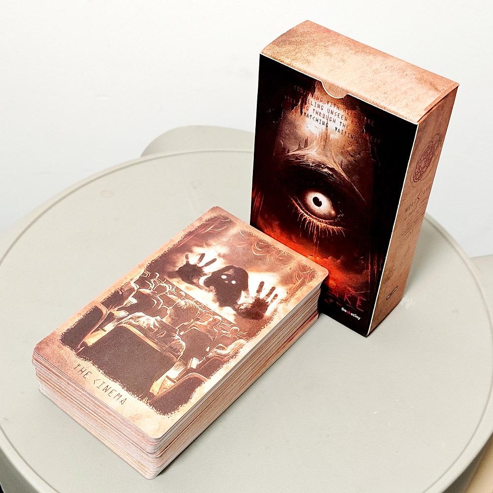 12x7cm Tarot HOROSCARE Doble Relieve Una Pesadilla Cinematográfica de Terror Baraja de 78 Cartas Temática