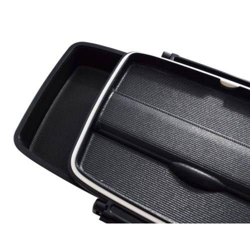 Skater Lunch Box for Men, 870ml, Includes Cooling Bag and Ice Pack, Made In Japan, Modern Plus KCPO5TDX, Black