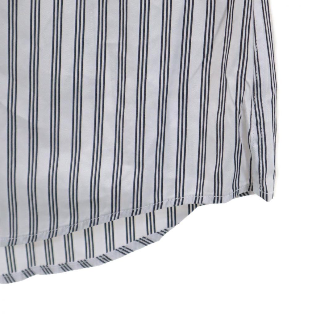 Gucci Made In Italy Striped Pattern Long Sleeve Cotton Shirt 38 Men's Used