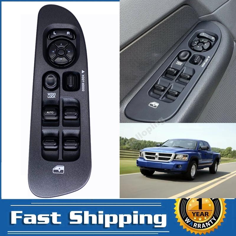 Front Left Driver Electric Window Switch Keyboard Glass Lifter Console Button for Dodge Truck Durango Dakota Ram 2002-2010