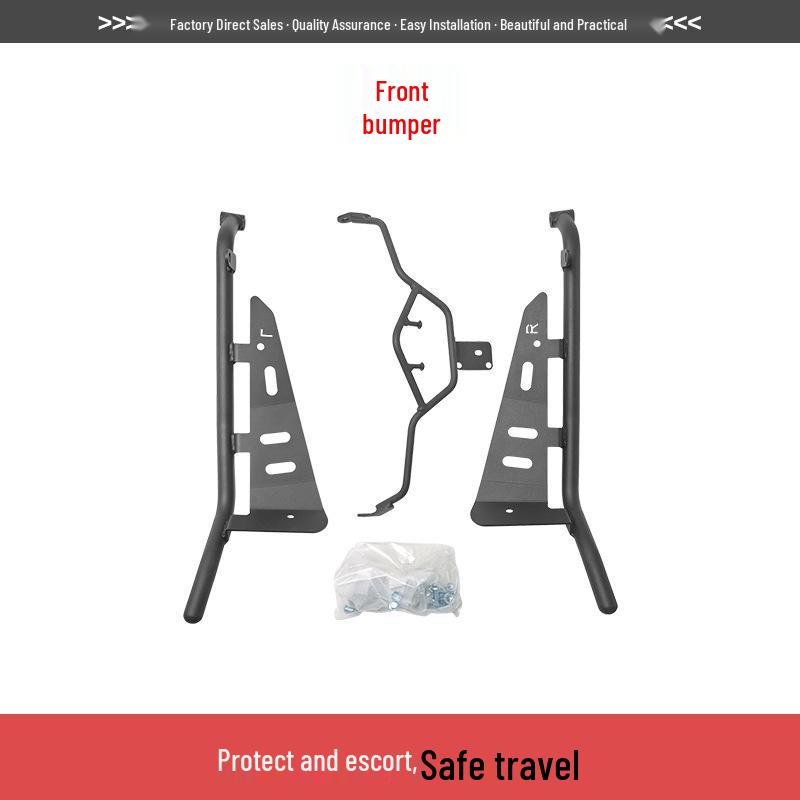 Yamaha Jog i125 Full Coverage Front & Rear Bumper, Footboard, and Exhaust Anti-Collision Protective Set