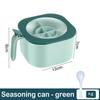4 in 1 Seasoning Box with Spoon Spice Jar Multi Compartment Salt Pepper Spice Jars Pots Kitchen Accessories Condiment Container