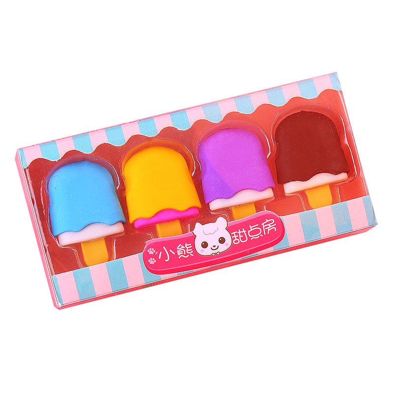 Colorful Dessert-Themed 3D Detachable Erasers in Cute Box